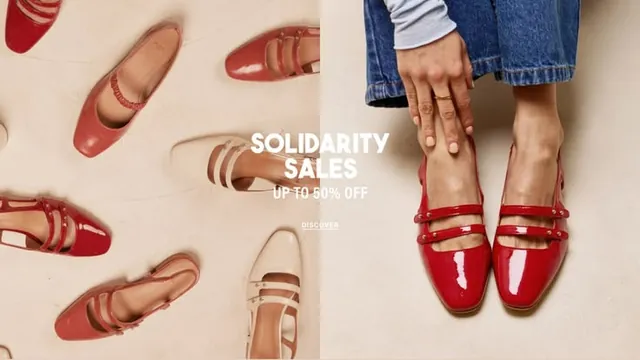 Solidarity Sales: Campaign banner · Footwear sale